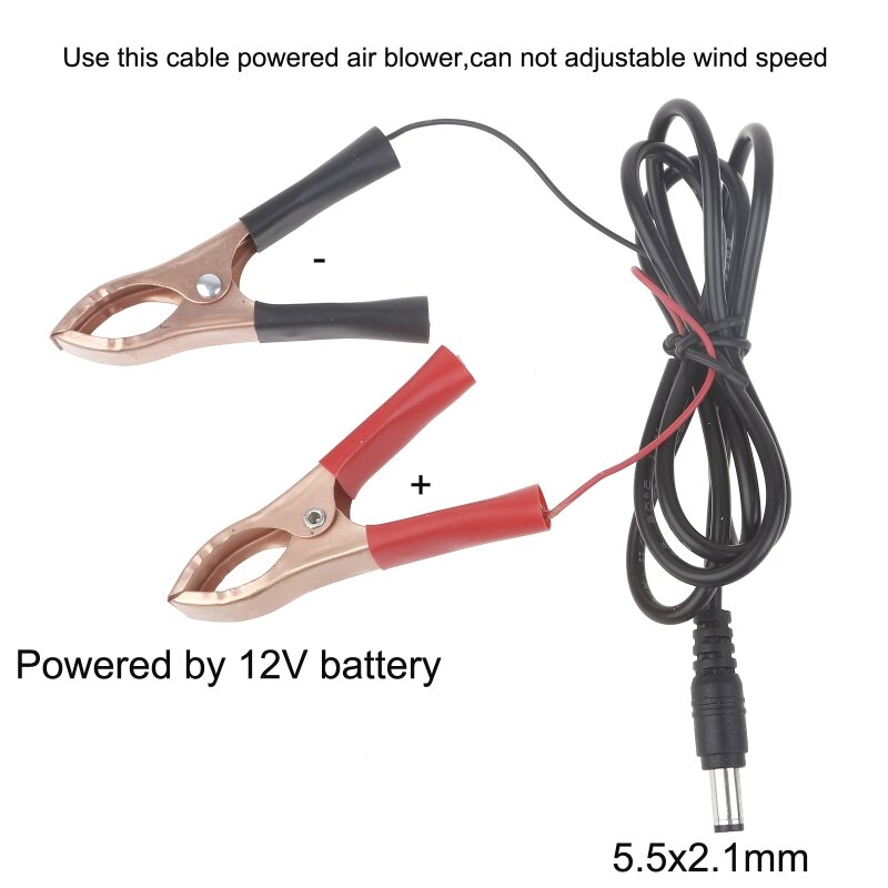 Y1UB Elektryczny wentylator dmuchawy Wentylator do 100v 220v Mini dmuchawa kowalska kuźnia + kabel zaciskowy
