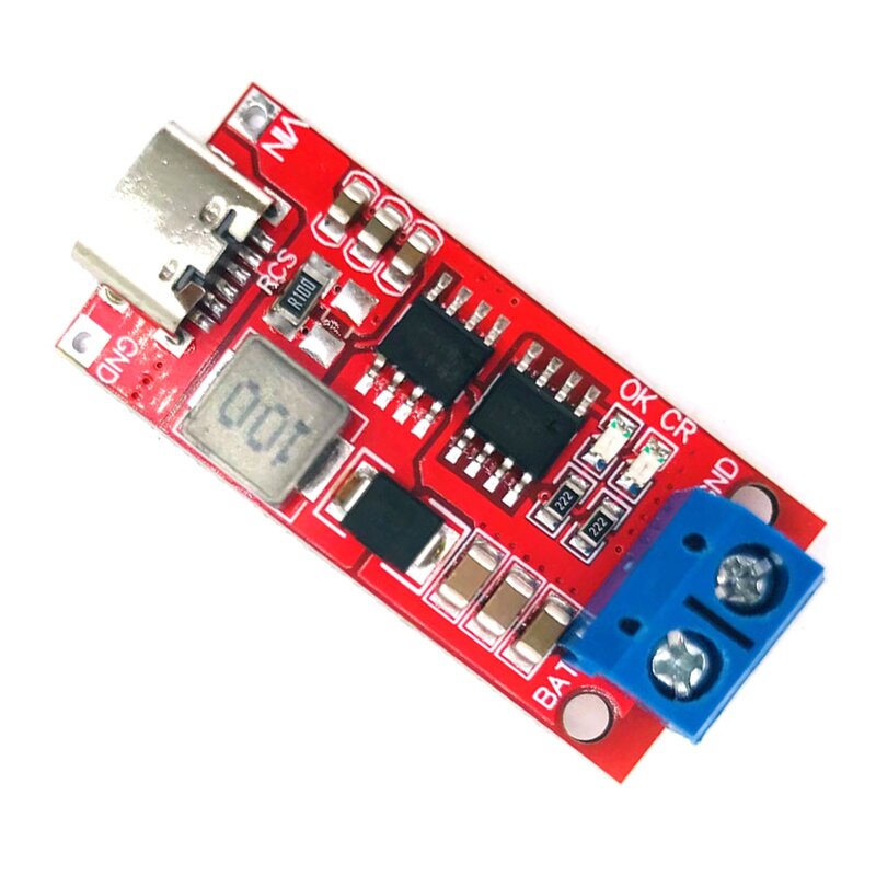 Type-C 2S 1A Boost Module Polymer Lithium Battery Charging Module 18650 Lithium Battery Charging Board