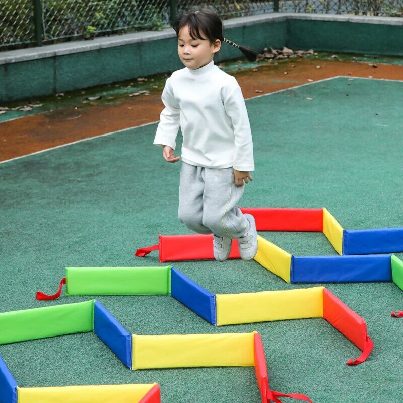 Детские забавные игры на открытом воздухе рамка для прыжков игрушки с отверстиями сенсорная интегрированная тренировка для детского сада детский спортивный реквизит несколько игр