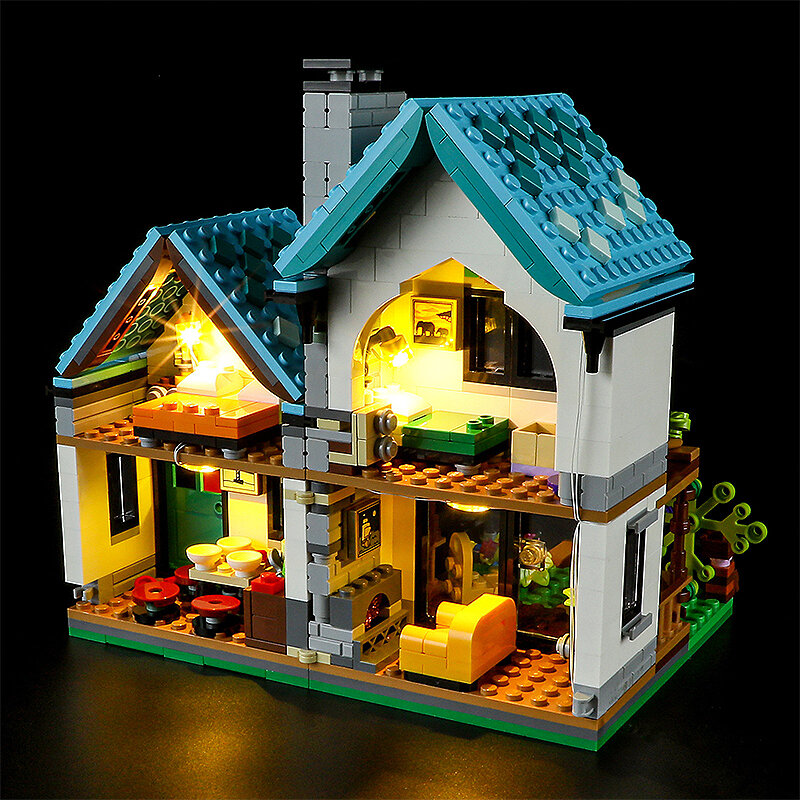 DIY LED Light Kit para Lego 31139 Casa Acolhedora, Apenas Luz LED, Modelo sem Blocos