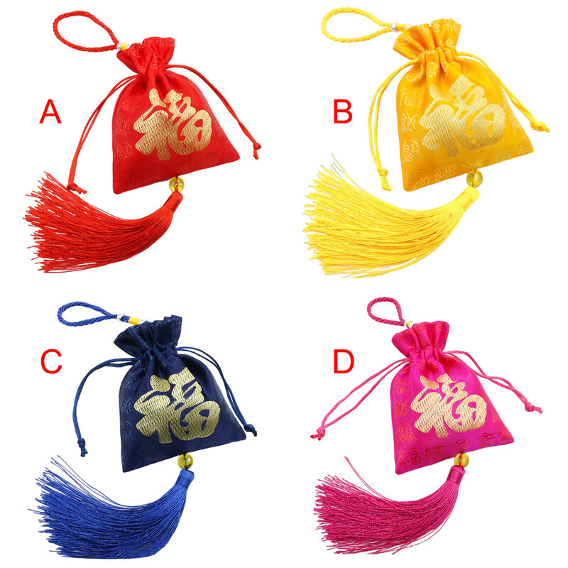 Sacchetti con coulisse sacchetti regalo multifunzionali ricamati sacchetti multicolori decorazione auto ampia applicazione