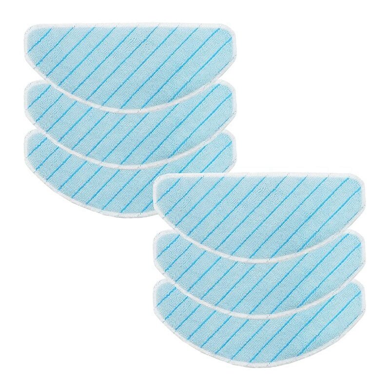 6 Pcs Wipes for Ecovacs DEEBOT OZMO T9 Robot Vacuum Cleaner Cleaning Washable Mop Pad Mop Cloth Rag