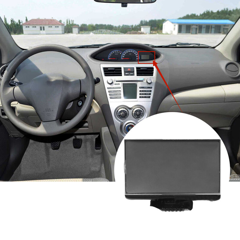 แผงหน้าปัดหน้าจอ LCD แผงหน้าปัดจอ LCD สีดำเปลี่ยนหน้าจอ LCD ใหม่ล่าสุดสำหรับ Toyota Vios 2008-2012