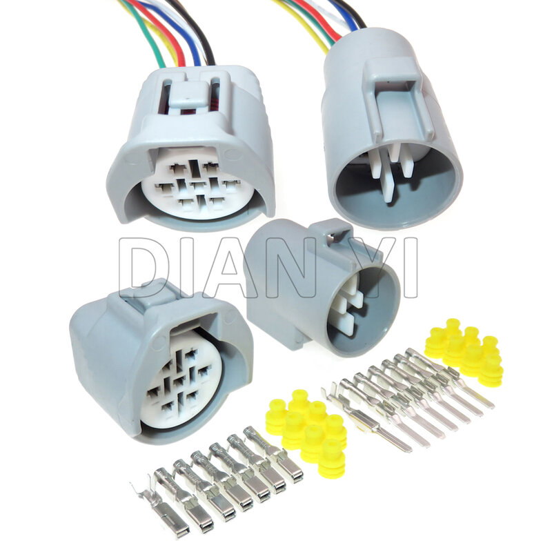 1 Set 7 cara Starter lampu depan mobil Harness Plug untuk Toyota Lexus 6189-0127/90980-10931 6188-0067/90980-10930 konektor otomatis
