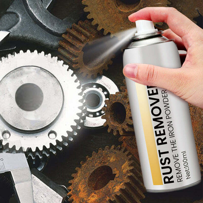 100ml Rust Removal Spray for Car Metal Components Automotive Wheel Rim Metal Wash Cleaning Parts Maintenance Multi-Purpose
