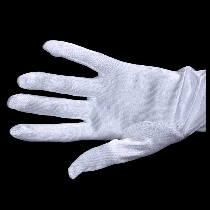 Женские Длинные атласные перчатки до локтя 21 дюйм для свадебного костюма-белые
