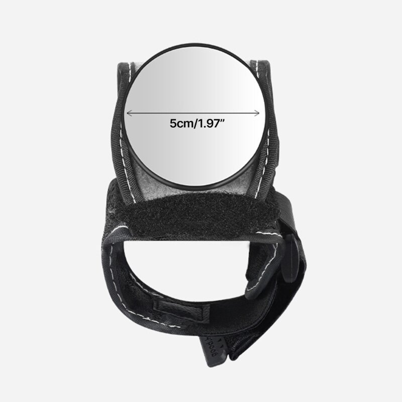 Vidro visão traseira para ciclismo giratório 360 ​​graus, pulseira vidro retrovisor seguro para mountain bike ajustável