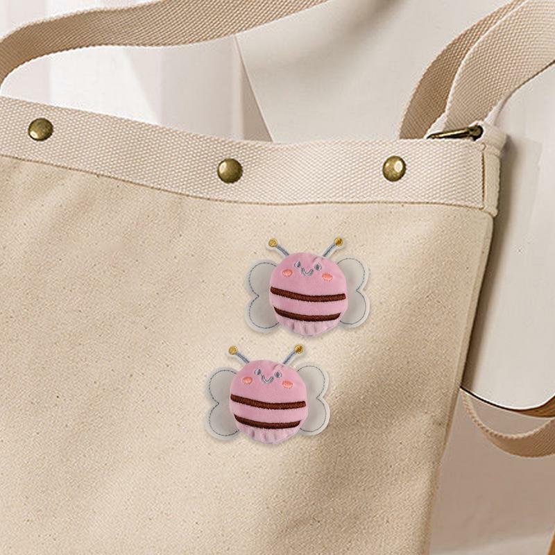 Plush Animal Lapel Pins Lapel Brooches Plush Corsage Bee Pins Portable Plush Bee Brooch Pins For Scarves Schoolbags Bag Clothing