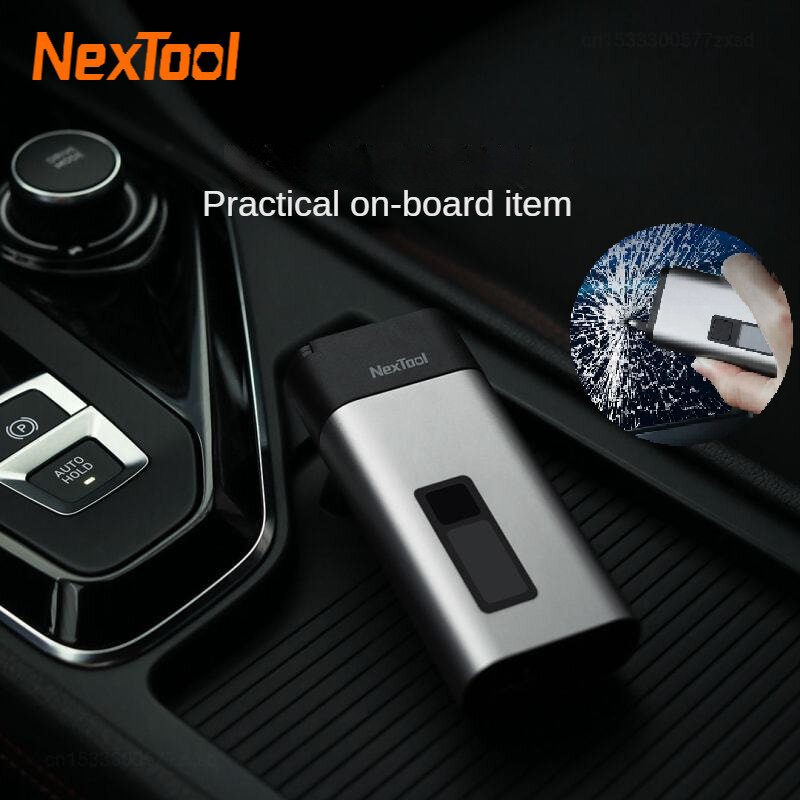 NexTool-Banco de energía de emergencia multifuncional para coche, probador de Alcohol portátil, cortador de cinturón de seguridad, herramientas de movimiento de Escape, nuevo