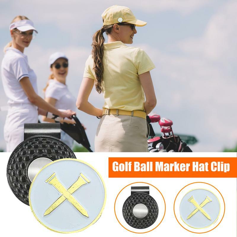 Piłka klips do kapelusza zabawna przypinka do czapki golfowej z markerem do piłki akcesoria do golfa dla mężczyzn kobiet golfista do czapki golfowe spodni rękawiczki torby
