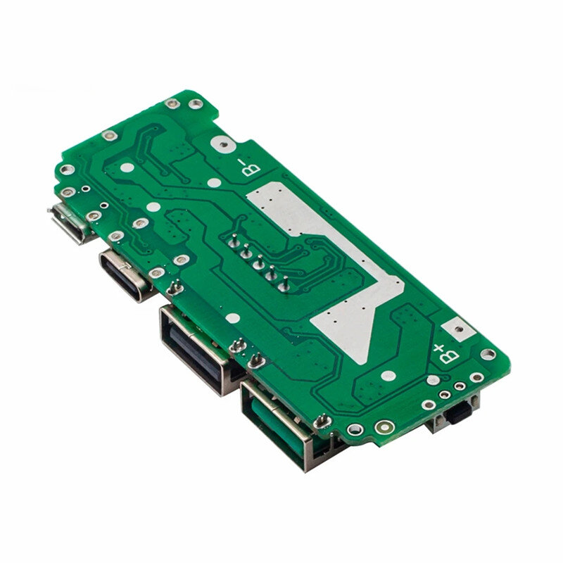 5V2.4A แผงวงจรเพิ่มการชาร์จเร็วแผงวงจร QC แฟลชชาร์จมือถือแหล่งจ่ายไฟ DIY บอร์ด USB คู่โมดูลการปรับเปลี่ยนแบตสำรอง