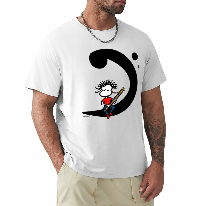 Bassoon life-camiseta estampada para hombre, ropa estética, informal, con estilo