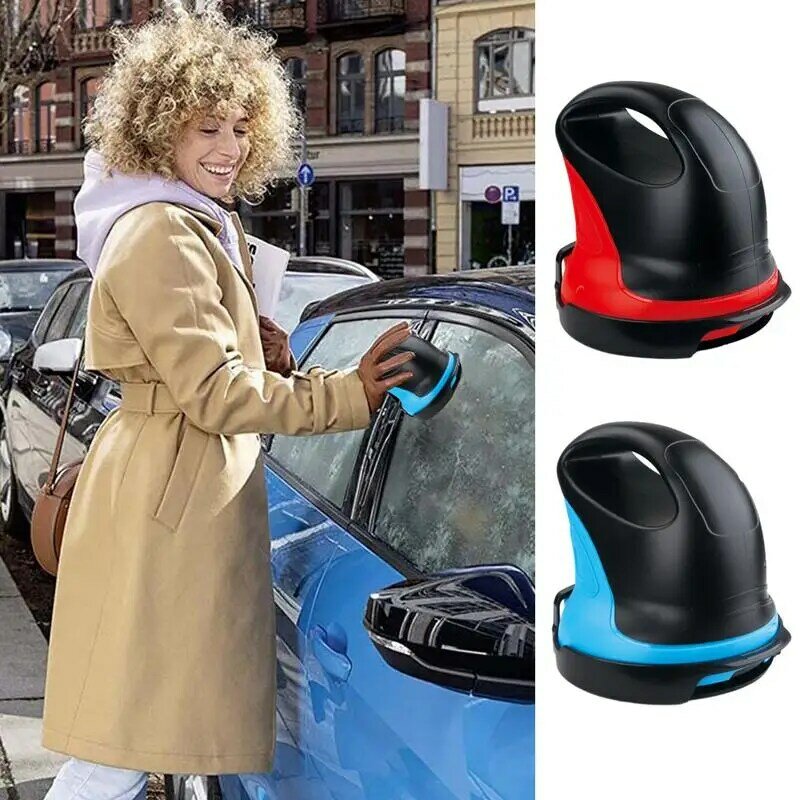 Grattoir à glace électrique pour voiture, déneigeur avec 3 têtes, outil de déglaçage antidérapant avec poignée ergonomique, aste par USB