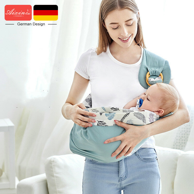 طفل يحمل لفافة قطن حبال الناقل الوليد السلامة حلقة منديل الطفل الناقل مريحة الرضع الكنغر حقيبة
