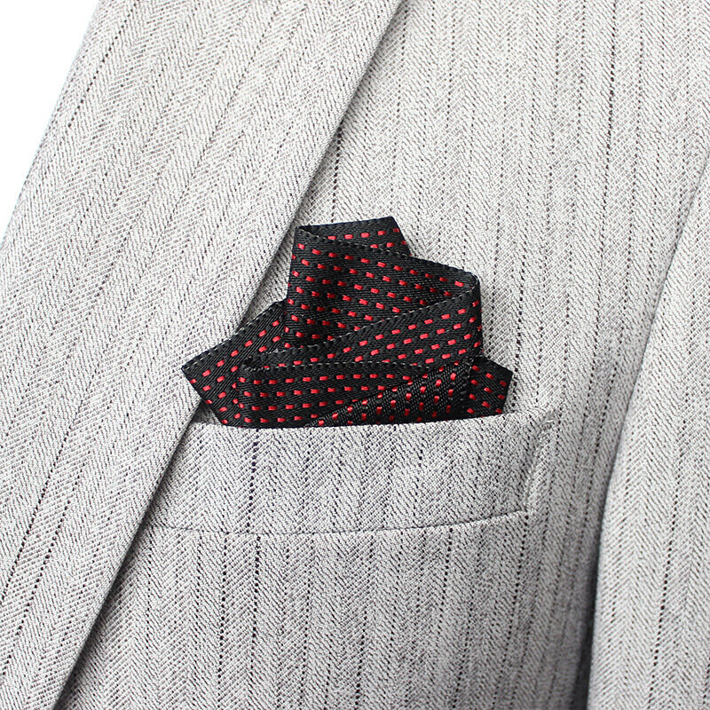 6.5*7.5Cm Zakdoek Voor Mannen Geometrische Rooster Patroon Mens Suits Pocket Vierkante Business Borst Handdoek Hanky Pak Servet zakdoeken