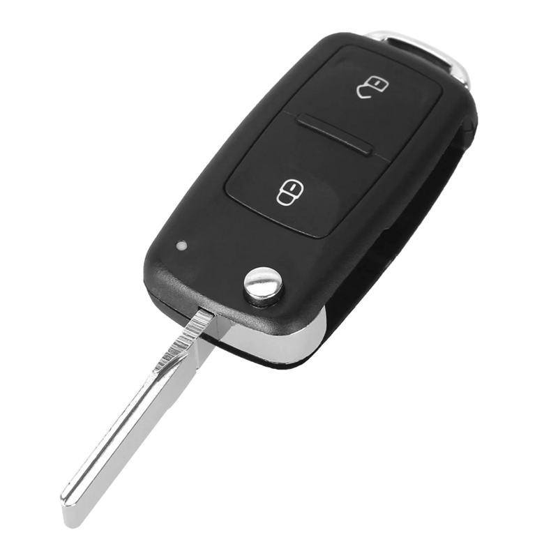 KEYYOU 2 أزرار مفتاح السيارة مفاتيح شفرة مفتاح الوجه مفتاح قذيفة ل VW بولو باسات B5 تيجوان جولف ل VOLKSWAGEN MK4 سيات سكودا