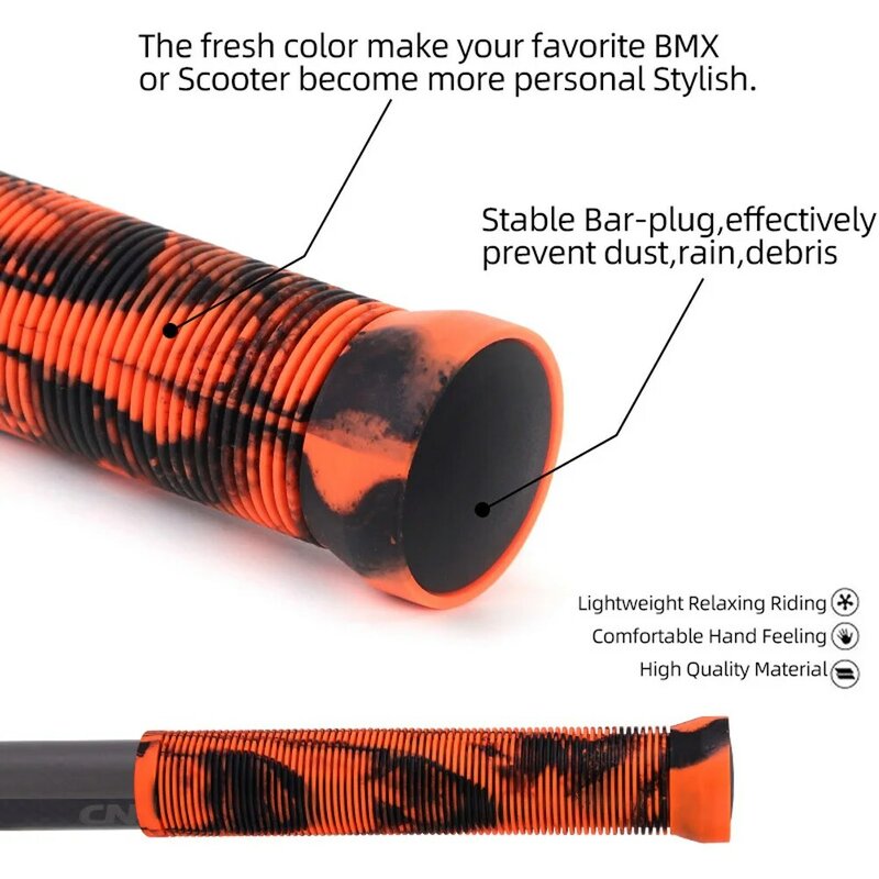Empuñaduras de goma antideslizantes para manillar de patinete, cubierta para manillar de bicicleta, 22,2mm, BMX, 1 par