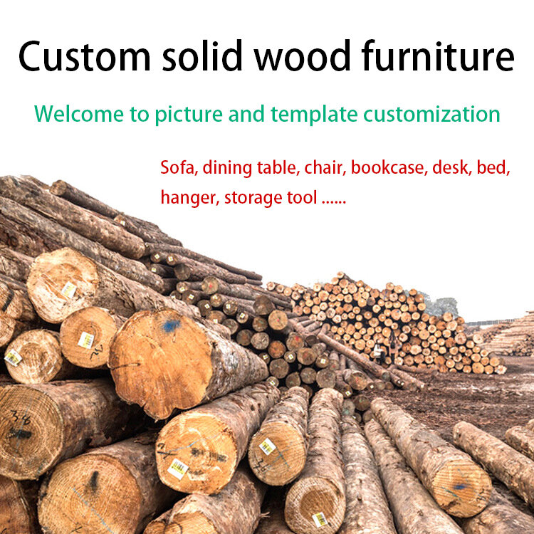 Furnitur kayu Solid mebel khusus dengan gambar dan sampel