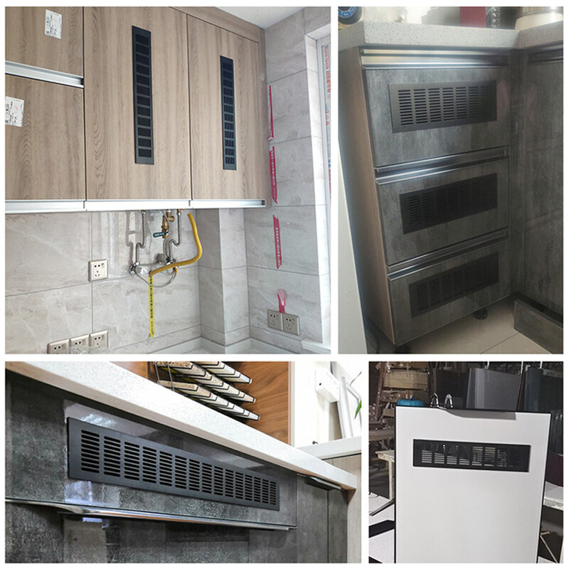 Nuova copertura di ventilazione della presa d'aria scarpiera di ricambio rettangolare multiuso 1 pz accessori porta del bagno