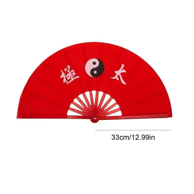 33cm Kung Fu Tai Chi Fan Bamboo ventilatore di alta qualità per le prestazioni della mano destra Fan di arti marziali prodotti Wushu ventagli di arti marziali da 13 pollici