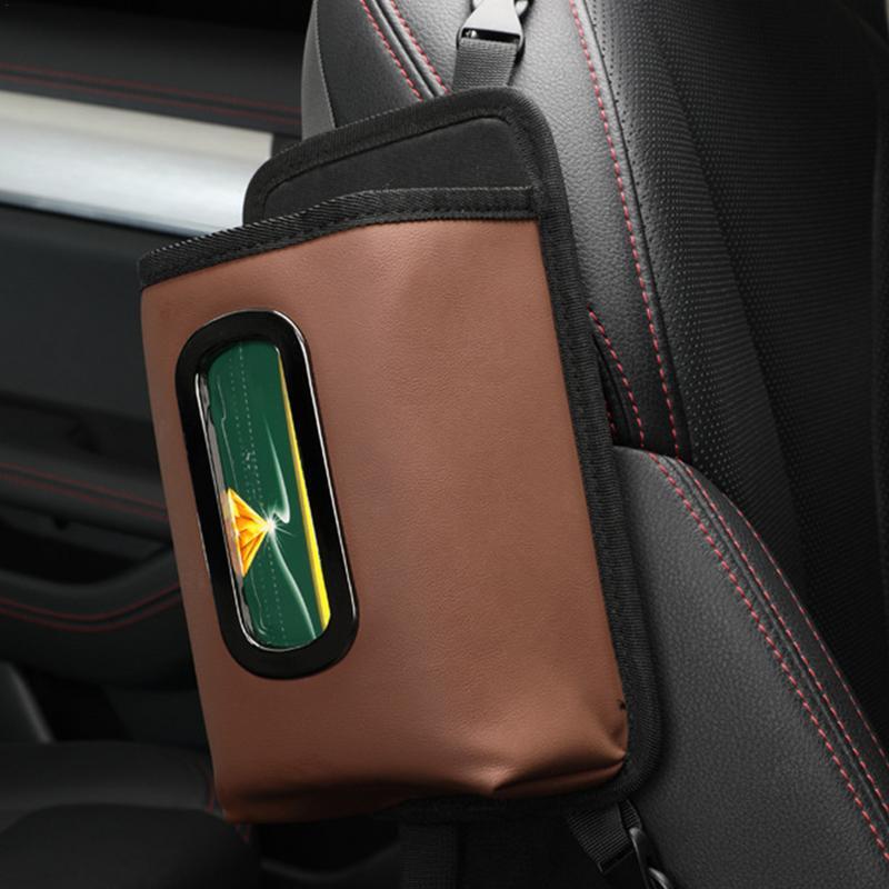 Portasciugamani di carta per sedile posteriore dell'auto borsa portaoggetti laterale per seggiolino Auto accessori interni per Auto borsa per bottiglia d'acqua per camion viaggi Auto