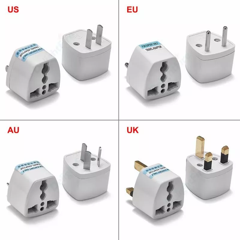 Universal AU UK US EU Plug Adapter US to EU Plug Converter Australian KR Euro Travel Adapter Power Electric Socket AC Outlet