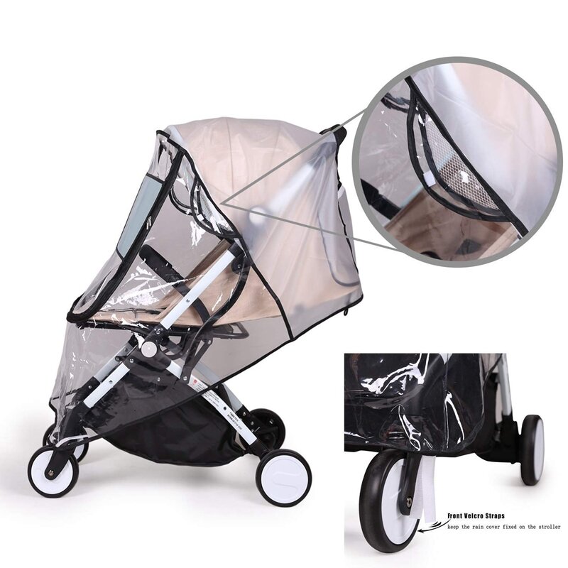 Stroller Rain Cover Universal, Baby Travel Weather Shield, Windproof Waterproof, Protect From Dust Snow