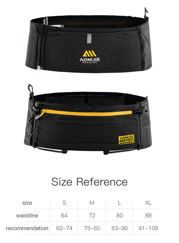 AONIJIE W8122 multifunctional ourdoor sports zipper running waist pack lightweight travel fanny suitable for pocket Key wallet