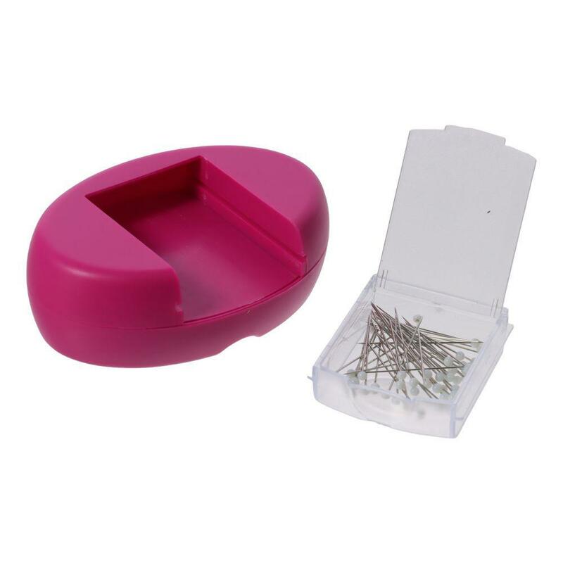 Magnetisches magnetisches Nähen Nadel kissen Näh zubehör rosarot gefärbte Kunststoff kopfs tifte Nähen von Näh werkzeugen