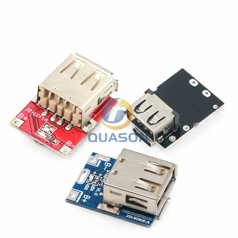 Type-c/Micro USB 5V 1A 2A Boost Converter Modul Daya Step-Up Aksesori Bank Daya Ponsel dengan Indikator Perlindungan LED
