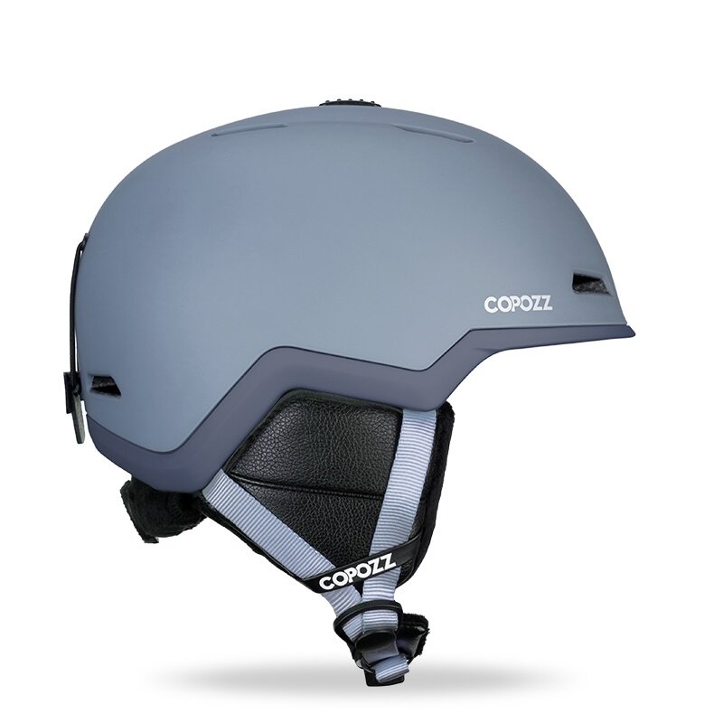 COPOZZ-casco de esquí de media cubierta, antiimpacto, para adulto, hombre y mujer