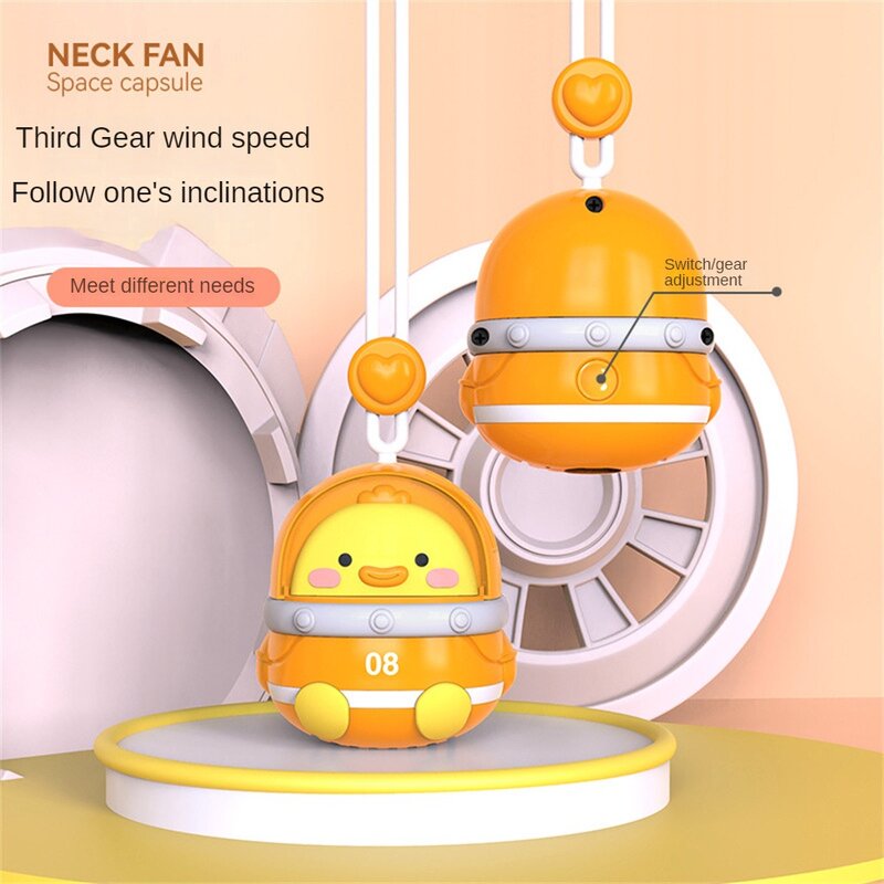 Small Fan Outdoor Space Capsule Shape Cute Plug And Charge Comfortable And Safe Air Conditioning Cooling Fans Comfortable