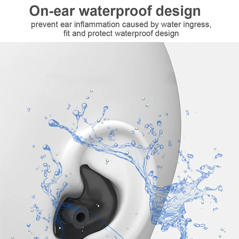 Penyumbat telinga Spiral silikon tahan air, Set klip hidung Anti kebisingan berselancar menyelam olahraga luar ruangan berenang perlengkapan menyelam