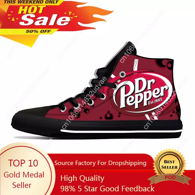 Pepper-Zapatillas altas para hombre y mujer, zapatos informales de lona para correr con estampado 3D, calzado ligero transpirable para Cosplay
