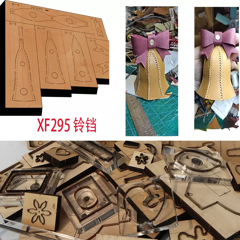 革製の手動パンチツール,日本の鋼の刃,木製のdie,ベルカット用,新品,xf295