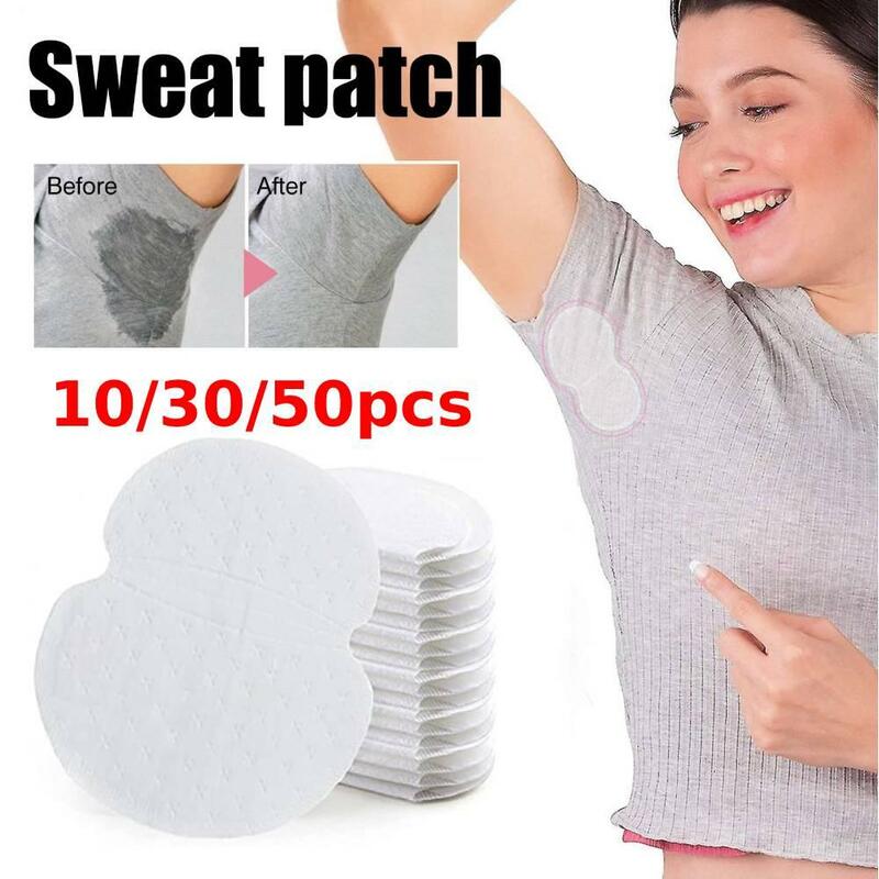 Sdotter 10/30/50pcs Underarm Pads Dress Clothing Perspiration Deodorant Pads Armpit Care Sweat Absorbent Pads Deodorant For Wome