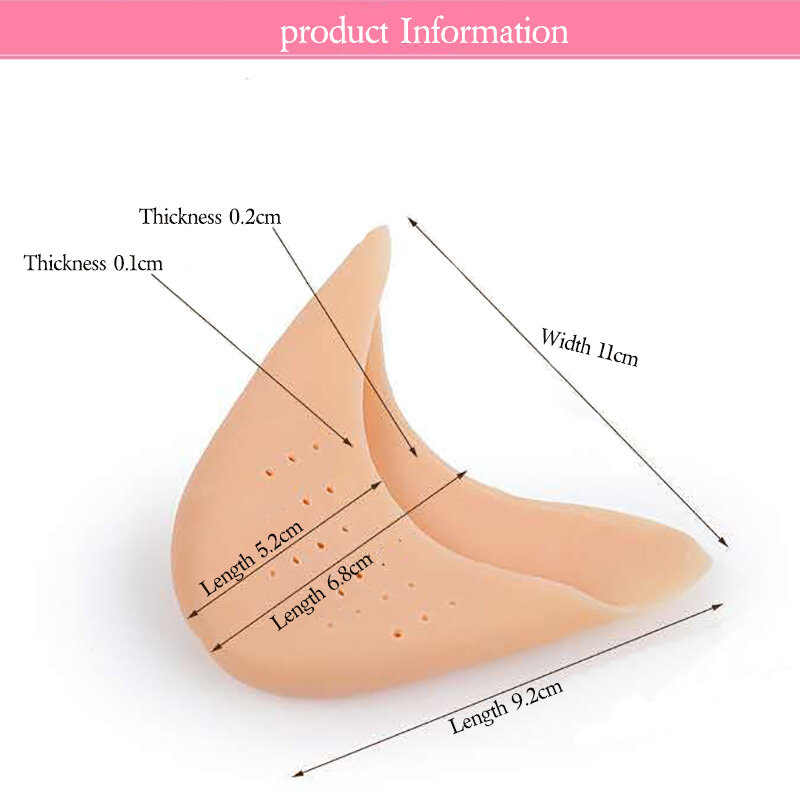 USHINE Gel Toe Breathable Ballet Dance Shoes Pads Foot Care Protector Super Soft Shoe Protecton Sleeve Kids Shoes  for Girl