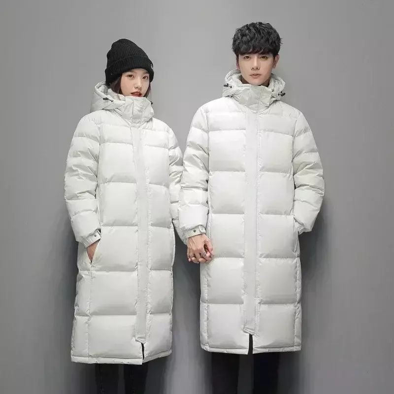 New -20 °C Daunen jacke Männer lange Jacken Winter warm leichte weiße Enten Daunen Mäntel Männer Streetwear Mäntel Frauen Kleidung