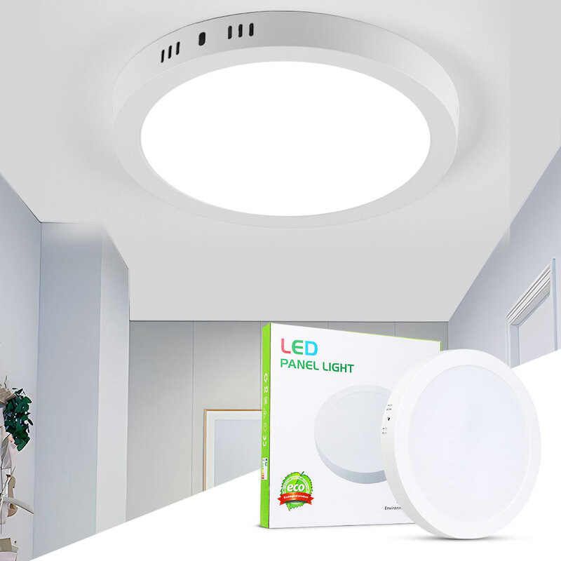 Spot lumineux LED ultra fin pour le plafond, montage en surface, idéal pour un salon, 15/25W, 110V