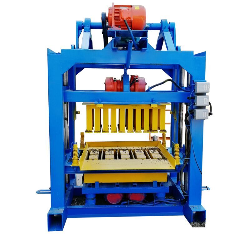 Máquina de moldeo de ladrillos Manual de QTJ4-40, máquina de fabricación de bloques sin hornear de cemento, tecnología alemana, 4 bloques/molde