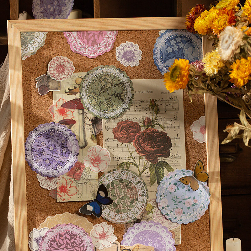 8 confezioni/lotto una collezione di fiori e una serie tale cute lovely paper message memo pad