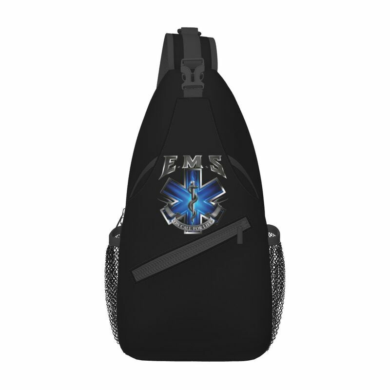 Cool Ems Star Of Life Sling Bags per viaggi escursionismo Emt Crossbody Chest Backpack spalla Daypack