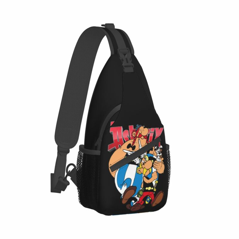 Asterix y Obelix Sling Bag, mochila de hombro cruzada en el pecho, viaje, senderismo, Daypacks, mochila de moda