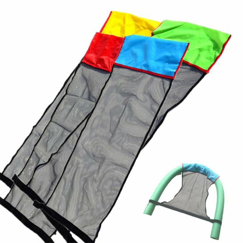 Hamaca de agua flotante para piscina, juguetes inflables, silla flotante en forma de U, anillo de natación, cubierta de red para cama