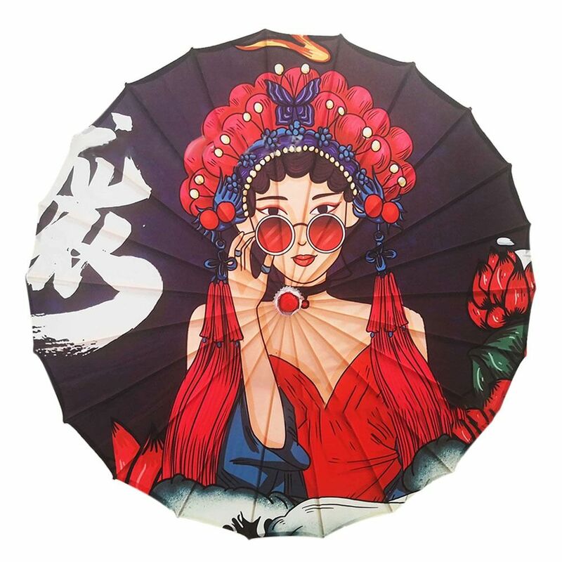 Guarda-chuva decorativo de papel oleada, guarda-chuva fotografia, novos trajes antigos chineses, performance de dança, 10 cores