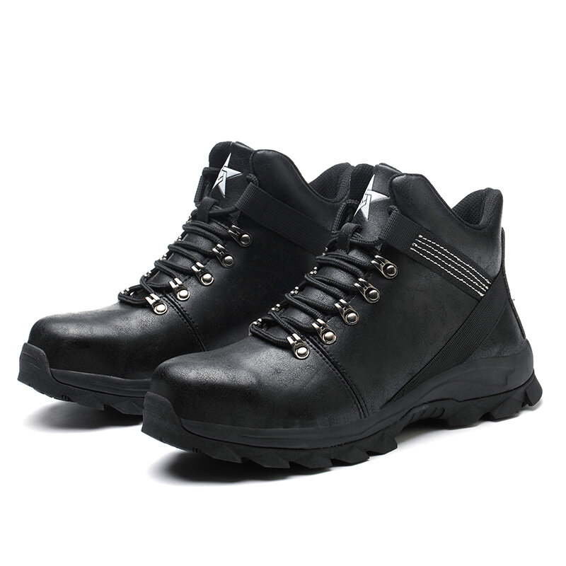 Amwei-Botas de seguridad con punta de acero para Hombre, zapatos de trabajo ligeros, resistentes, LBX915