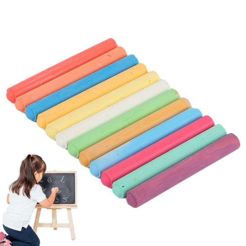 Dustless Chalk For Indoor Chalkboard Colorful Dustless Chalkboard Chalk 12 Colors Art Tool Drawing Supplies Chalks Set With