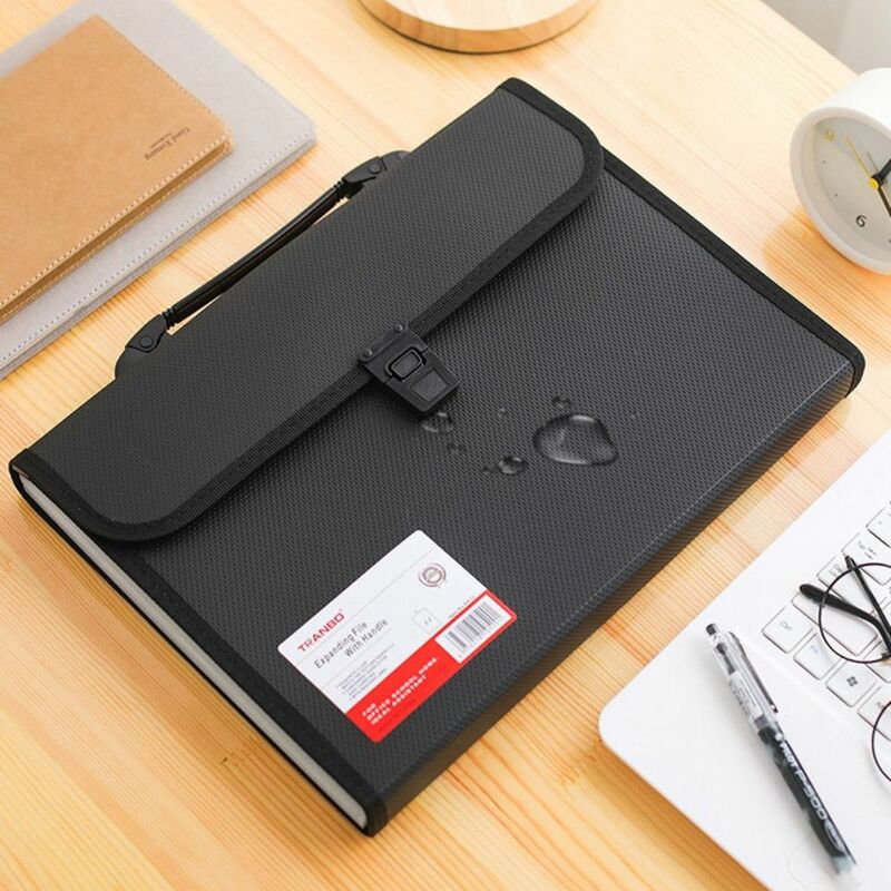 A4 Simple Accordion Hand Held Expanding File Paper Folder Document Organiser Storage Wallet Document Bag