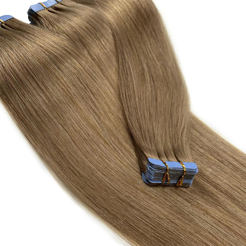 Nnhair unsichtbares Tape-in 100% menschliches Haar remy echte Haar verlängerungen spurlos 20pcs 14inches-24inches 30g-70g
