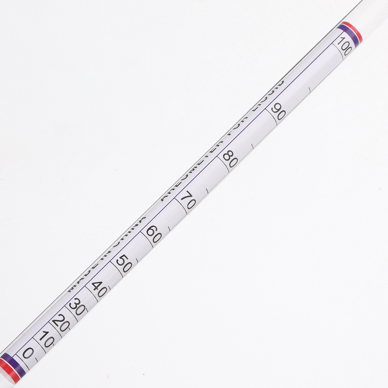 Kit de vinómetro de vidrio para elaboración de cerveza, medidor de medición de porcentaje, medidor de concentración de vino